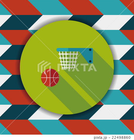 Basketball flat icon with long shadow,eps10 Basketball flat icon with long shadow,eps10 22498860