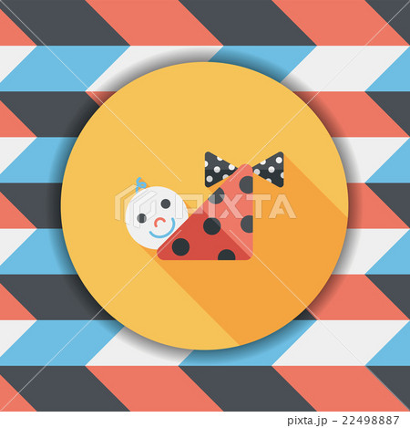 baby flat icon with long shadow,eps10 22498887