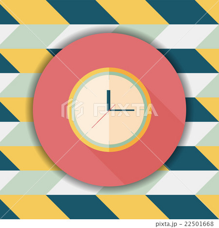 Clock flat icon with long shadow,eps10 Clock flat icon with long shadow,eps10 22501668