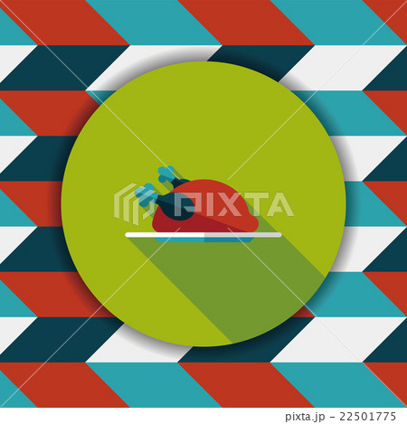 chicken food flat icon with long shadow,eps10 chicken food flat icon with long shadow,eps10 22501775