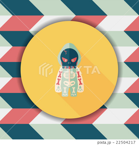 skeleton flat icon with long shadow,eps10 skeleton flat icon with long shadow,eps10 22504217