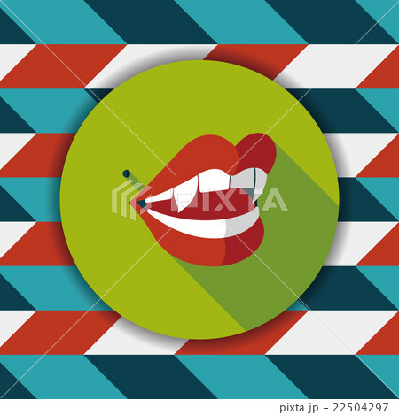 Halloween fangs flat icon with long shadow,eps10 Halloween fangs flat icon with long shadow,eps10 22504297