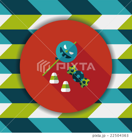 halloween candy flat icon with long shadow,eps10 22504363