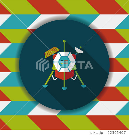 Space Satellite flat icon with long shadow,eps10 Space Satellite flat icon with long shadow,eps10 22505407