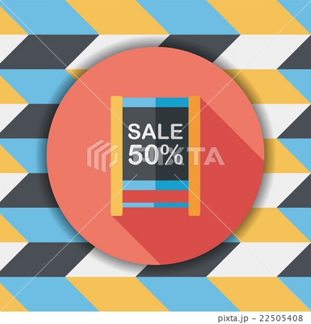 shopping sale sign flag flat icon with long shadow,eps10 shopping sale sign flag flat icon with long shadow,eps10 22505408