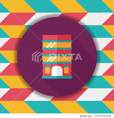 Building apartment flat icon with long shadow,eps10 22505526