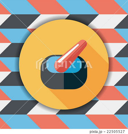 mortar and pestle Flat style Icon with long shadows 22505527