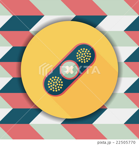 medical bandage flat icon with long shadow medical bandage flat icon with long shadow 22505770