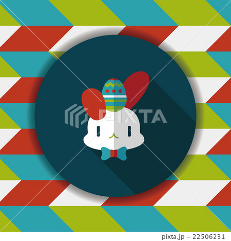 easter bunny flat icon with long shadow,eps10 22506231
