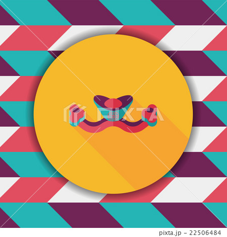 Chinese New Year flat icon with long shadow,eps10, Gold ingot me Chinese New Year flat icon with long shadow,eps10, Gold ingot me 22506484