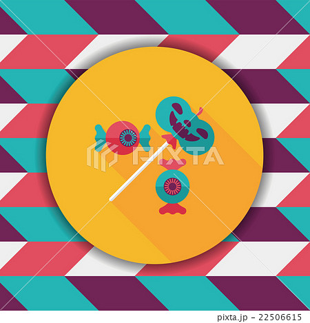 halloween candy flat icon with long shadow,eps10 22506615