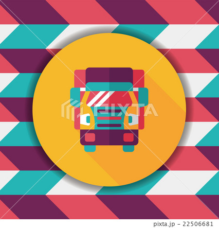Transportation truck flat icon with long shadow,eps10 Transportation truck flat icon with long shadow,eps10 22506681