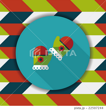 baby Gloves flat icon with long shadow,eps10 22507244