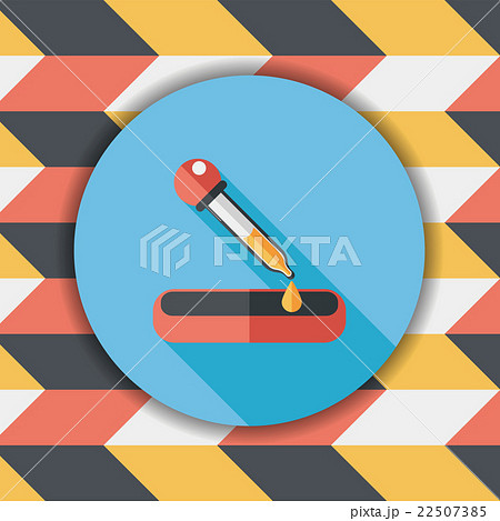 dropper flat icon with long shadow 22507385