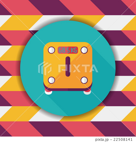 Weight scale flat icon with long shadow Weight scale flat icon with long shadow 22508141