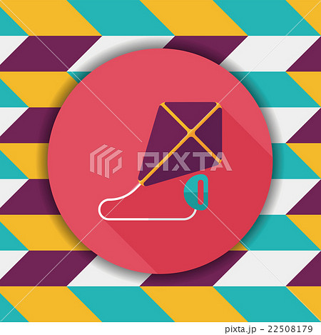 kite flat icon with long shadow,eps10 22508179