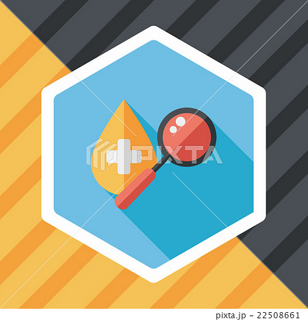 find blood flat icon with long shadow,eps10 22508661