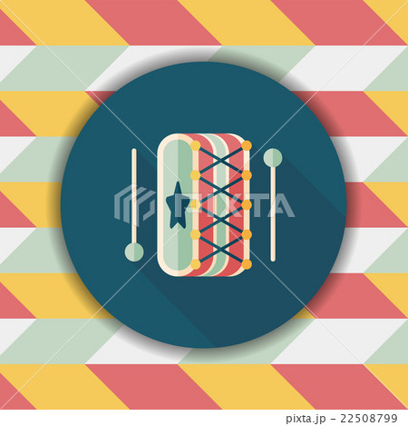 drum flat icon with long shadow,eps10 drum flat icon with long shadow,eps10 22508799