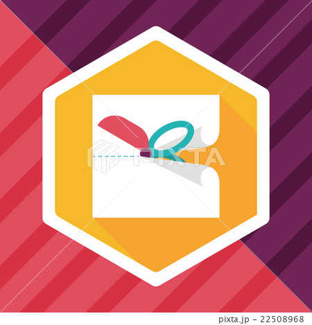 Scissor cut paper flat icon with long shadow,eps10 Scissor cut paper flat icon with long shadow,eps10 22508968