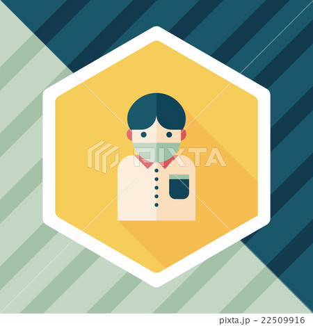 Patient flat icon with long shadow,eps10のイラスト素材 [22509916] - PIXTA