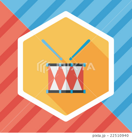 drum flat icon with long shadow,eps10 drum flat icon with long shadow,eps10 22510940