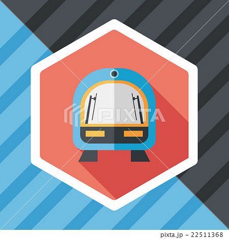 speed train flat icon with long shadow,eps10 22511368
