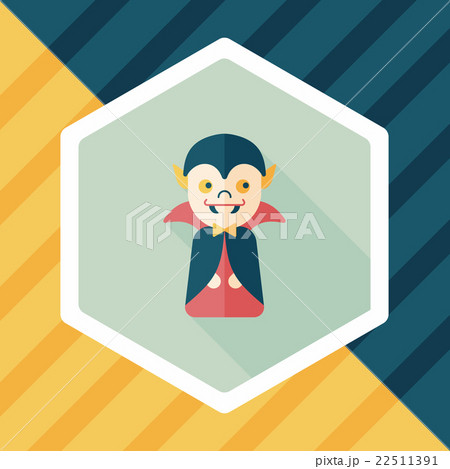Vampire flat icon with long shadow, eps10 Vampire flat icon with long shadow, eps10 22511391