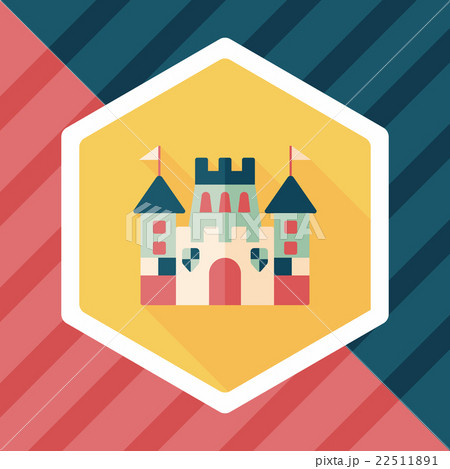 Castle flat icon with long shadow,eps10 Castle flat icon with long shadow,eps10 22511891