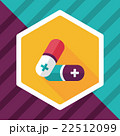 Pills flat icon with long shadow,eps10 22512099