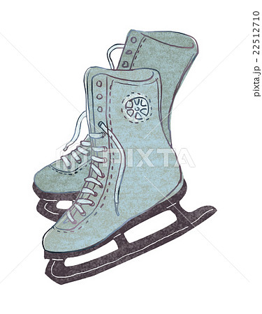 Ice Skating Shoes Stock Illustration