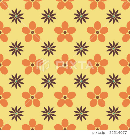 Floral seamless background, vector illustration. 22514077