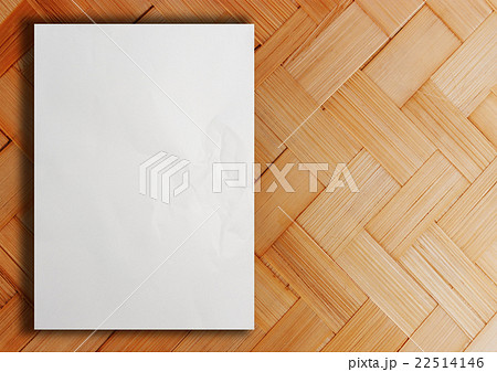 White blank paper on wooden White blank paper on wooden 22514146