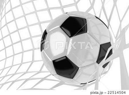 Soccer ball in net 22514504