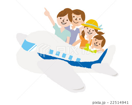 飛行機　家族 22514941