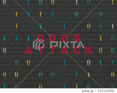 Security concept: DDOS Attack on wall background Security concept: DDOS Attack on wall background 22515048