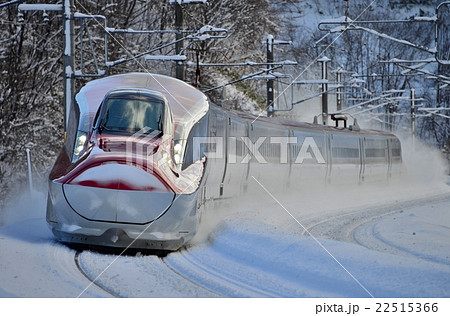 雪の中を走るE6系こまち 秋田新幹線内 雪の中を走るE6系こまち 秋田新幹線内 22515366