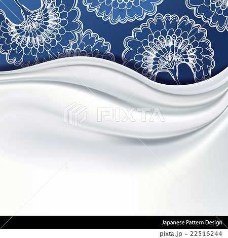 Vector of traditional blue Japanese Pattern 22516244