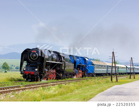 passenger train with steam locomotives 22520355