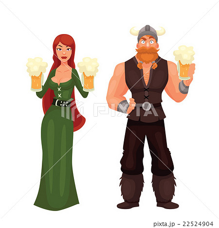 Scandinavian man and woman Required to have a beer Scandinavian man and woman Required to have a beer 22524904