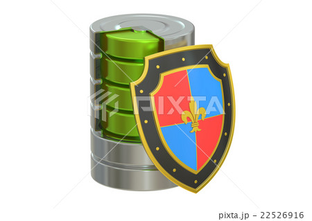 Database security concept, 3D rendering 22526916