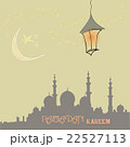 Creative greeting card design for holy month of 22527113