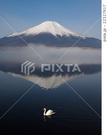 湖と富士 22527617