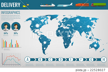 World transportation and logistics. Vector 22528027