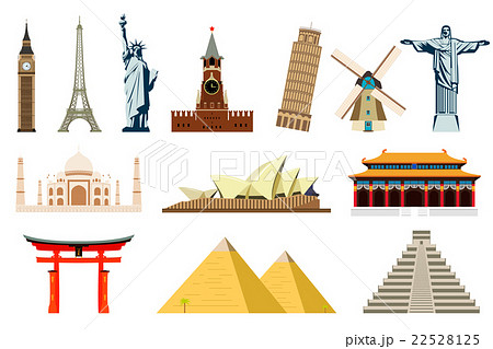 World Landmarks. Vector 22528125