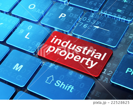 Law concept: Industrial Property on computer Law concept: Industrial Property on computer 22528625