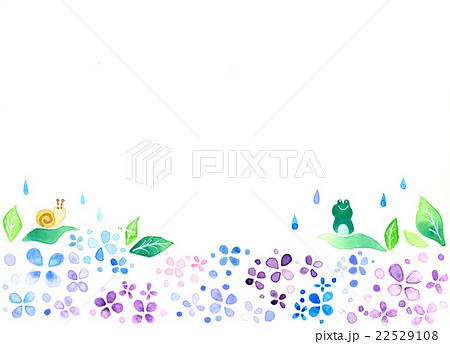 紫陽花 イラスト 水彩 手描きのイラスト素材 22529108 Pixta