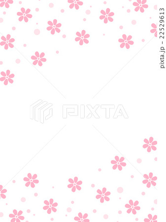 花柄背景 ピンクのイラスト素材