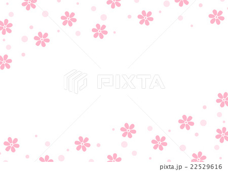 花柄背景 ピンクのイラスト素材
