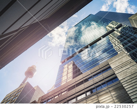 Clouds reflecting in glass buildings Clouds reflecting in glass buildings 22530257