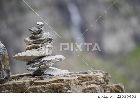 Close up of stone cairn Close up of stone cairn 22530403